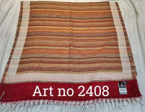 Printed Ladies Pure Palla Woolen Shawl, Color : Multicolor