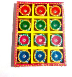 Clay Decorative Diya, Brand Name : Anu Han, Diwali Festival