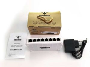 E100-8G	COMMANDO Scout E100 8GE, Unmanaged Switch