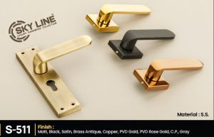 Stainless Steel (S.S.) Skyline S-511 Lever Door Handle Contemporary