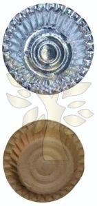 Bio-acorns Global 5-inch Plain Diamond Paper Dona, Shape : Round