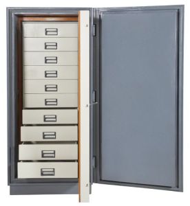 Fire Resisting Record Cash Safe with Seperate Drawers