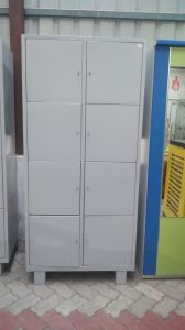 Mild Steel 8 Lockers Cupboard