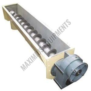 Stainless Steel Horizontal Screw Conveyors, Color : Silver