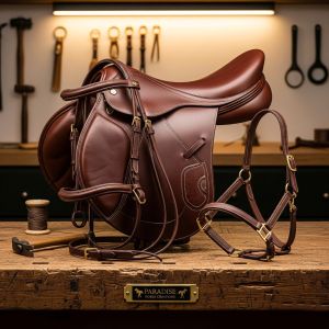 Leather Horse Saddle, Color : Black, Brown, London Brown