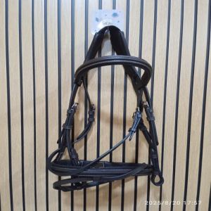 Black Padded Comfort English Horse Bridle