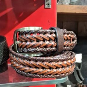 Handcrafted Braided Genuine Leather Belt for Men