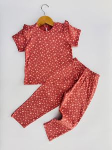 Girls Floral Pajama Set