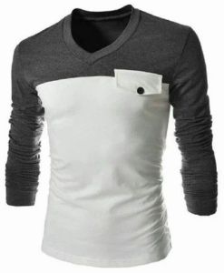 Mens Cotton Knitted T-shirt