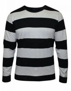 Mens Full Sleeve Striped T-shirt