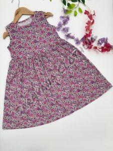 Girls Berry Ditsy Floral Sundress, Color : Pink, Purple, White
