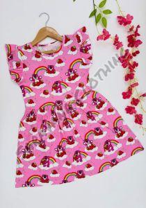 Girls Lotso Bear and Rainbow Print Dress