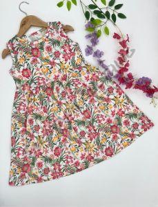 Girls Tropical Paradise Sundress, Color : Bright Pink, Yellow