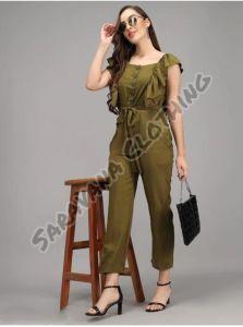 Womens Ribbed Knit Jumpsuit, Packaging Type : Green