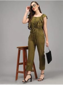 Womens Ribbed Knit Jumpsuit