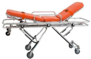 Automatic Loading Stretcher For Ambulance, Color : Orange
