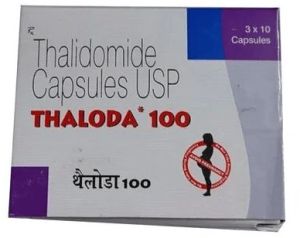 Thalidomide Capsules USP 100 Mg, Brand Name : Thaloda