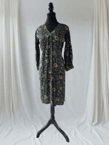 Dark Green Printed Cotton Kurti