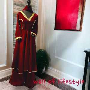 Solid Maroon Velvet Ladies Palazzo Suit
