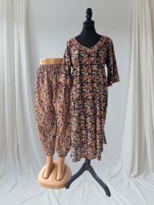 Printed Cotton Ladies Kurti Set