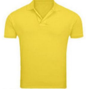 190 GSM Yellow Soft Spun Sublimation Polo T-Shirt