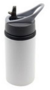 500 Ml White Metal Nozzle Sipper Bottle