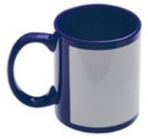 A++ Grade 350 Ml Blue Patch Ceramic Mug
