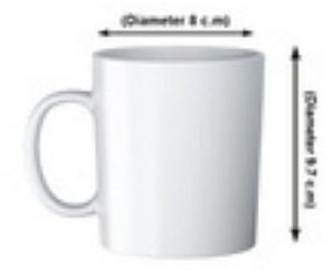 A++ Indian Grade 330 Ml White Ceramic Mug