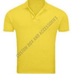 190 GSM Yellow Soft Spun Sublimation Polo T-Shirt