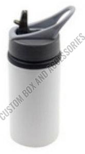 500 Ml White Metal Nozzle Sipper Bottle