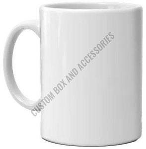 Glossy Plain Customised Ceramic Coffee Mug Printed Medium, 330 Ml