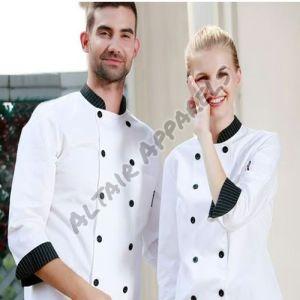 Plain Cotton Chef Uniform, Color : White, Gender : Female, Male