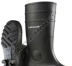 PVC Leather Safety Boots, Color : Black, Gender : Male
