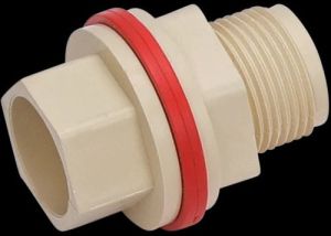 CPVC Socket Tank Nipple, Color : Cream
