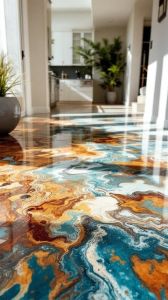 3D Metallic Epoxy Flooring