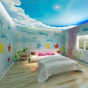 3D Textile Barrisol Sky Stretch Ceiling