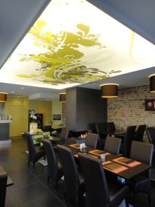 Textile Cafe Stretch Ceiling