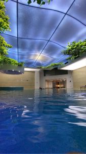 Textile Swimming Pool Stretch Ceiling