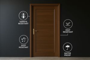 Plain Wooden Laminated Door, Color : Brown, Brand Name : Devson
