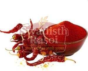 Kashmiri Red Chilli Powder, Packaging Size : 5-10kg for Cooking