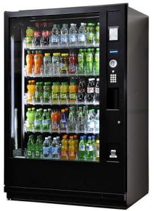 Automatic Stainless Steel Beverage Vending Machine, Color : Black