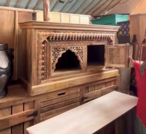 Polished Wooden Mandir, Brand Name : Vj handicrafts