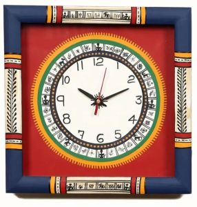 Square Wooden Wall Clocks