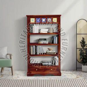Mango Wooden Bookshelves Standard Traditional, Quality : Optimum