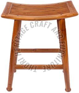 Plain Polished Mango Wooden Square Stools, Color : Brown Standard