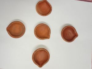 Clay Diya, Color : Brown for Decoration