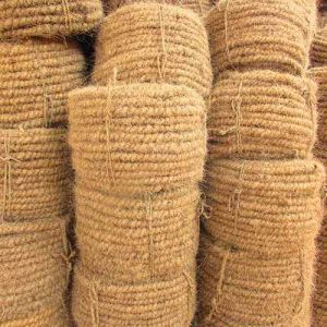 Raw Coconut Coir Fiber, Color : Brown, Packaging Type : Roll