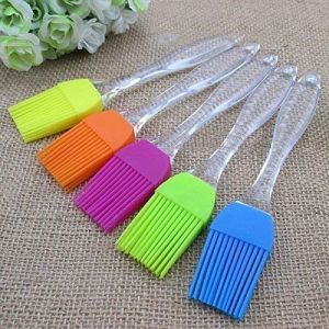 Silicone Oil Brush, Color : Multicolor, Handle Material : Plastic