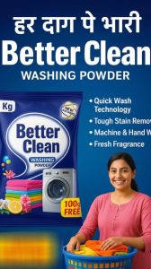 Better Clean Detergent Powder, Color : White Blue