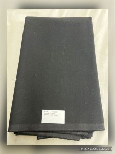 Parker Black Cotton Lycra Fabric, Width : 58-60 Inches